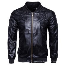 Men′s Leather Jacket Fashion Leather Jacket for Man PU Leather Jacket Man with Zip